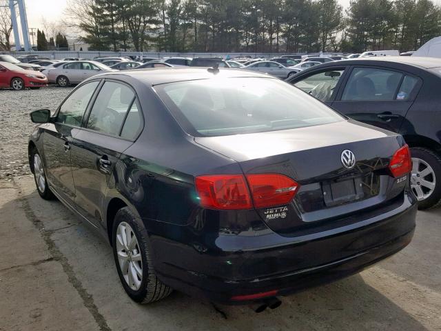 3VWDZ7AJ5BM305059 - 2011 VOLKSWAGEN JETTA SE BLACK photo 3