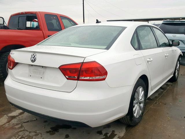 1VWAH7A31DC141787 - 2013 VOLKSWAGEN PASSAT S WHITE photo 4