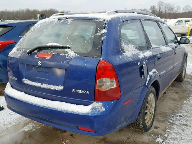 KL5JJ86Z85K114156 - 2005 SUZUKI FORENZA LX BLUE photo 4