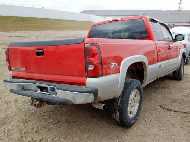 1GCEK19B46Z119913 - 2006 CHEVROLET SILVERADO RED photo 4