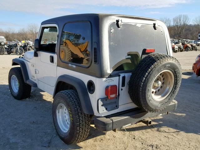 1J4FA39S03P366933 - 2003 JEEP WRANGLER C WHITE photo 3