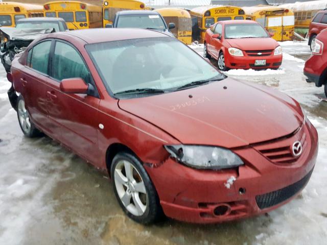 JM1BK323361512558 - 2006 MAZDA 3 S RED photo 1