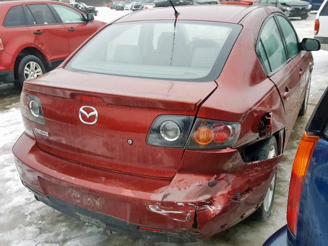 JM1BK323361512558 - 2006 MAZDA 3 S RED photo 4