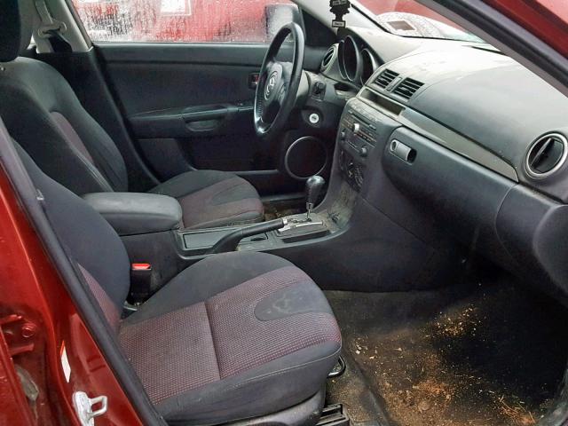 JM1BK323361512558 - 2006 MAZDA 3 S RED photo 5