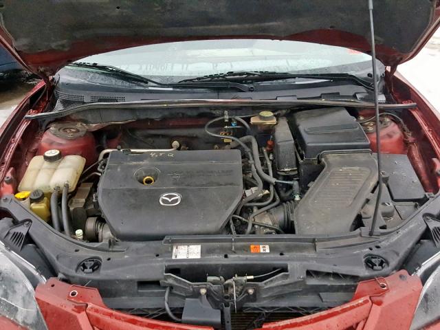 JM1BK323361512558 - 2006 MAZDA 3 S RED photo 7