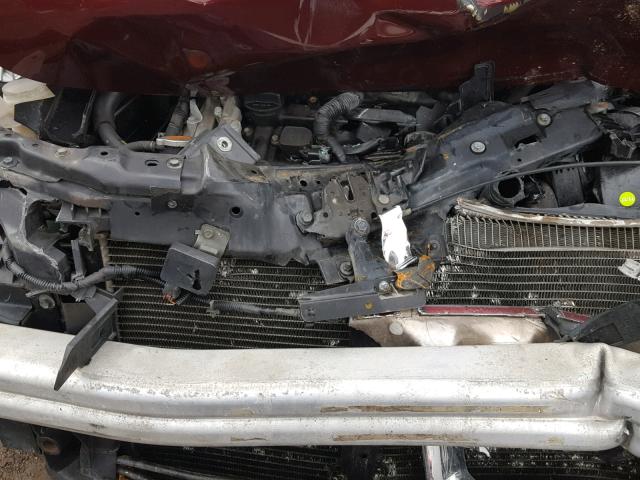 JN8AZ08W57W661022 - 2007 NISSAN MURANO SL MAROON photo 7