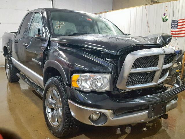 1D7HU18D35S323867 - 2005 DODGE RAM 1500 S BLACK photo 1