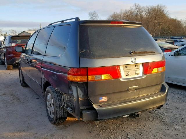 5FNRL18973B107513 - 2003 HONDA ODYSSEY EX GRAY photo 3