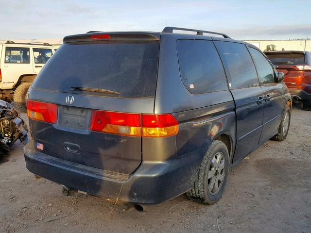 5FNRL18973B107513 - 2003 HONDA ODYSSEY EX GRAY photo 4