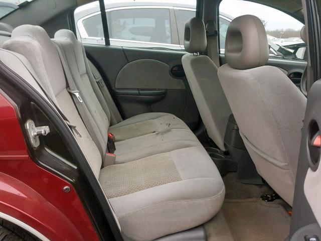 1G8AL55F36Z141102 - 2006 SATURN ION LEVEL BURGUNDY photo 6