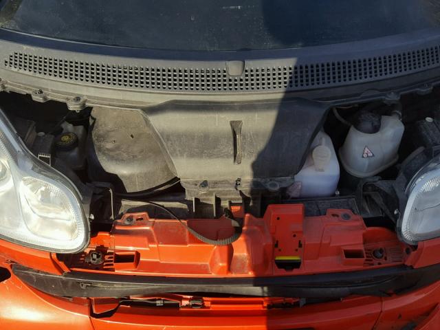WMEEK31X18K200447 - 2008 SMART FORTWO PAS 橙色 照片 7
