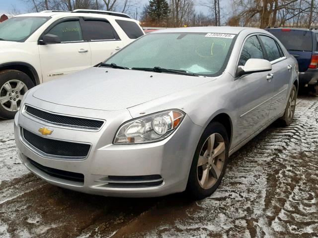 1G1ZC5EU3CF315330 - 2012 CHEVROLET MALIBU 1LT ვერცხლისფერი ფოტო 2