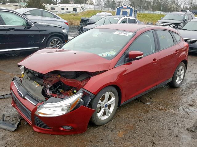 1FADP3K23EL202260 - 2014 FORD FOCUS SE RED photo 2