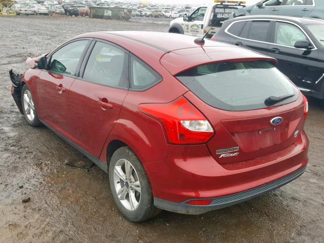 1FADP3K23EL202260 - 2014 FORD FOCUS SE RED photo 3