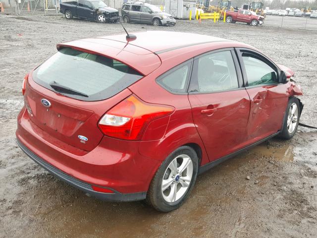 1FADP3K23EL202260 - 2014 FORD FOCUS SE RED photo 4