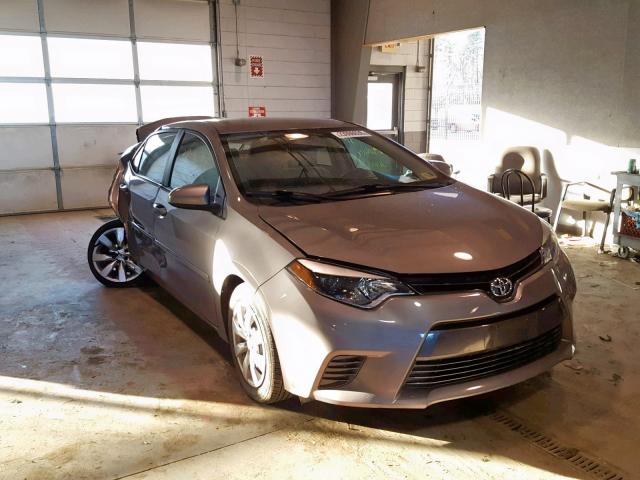 2T1BURHE0FC410247 - 2015 TOYOTA COROLLA L GRAY photo 1