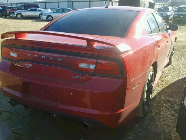 2C3CDXEJ4DH586820 - 2013 DODGE CHARGER SR RED photo 3