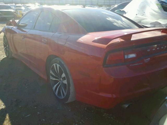 2C3CDXEJ4DH586820 - 2013 DODGE CHARGER SR RED photo 4