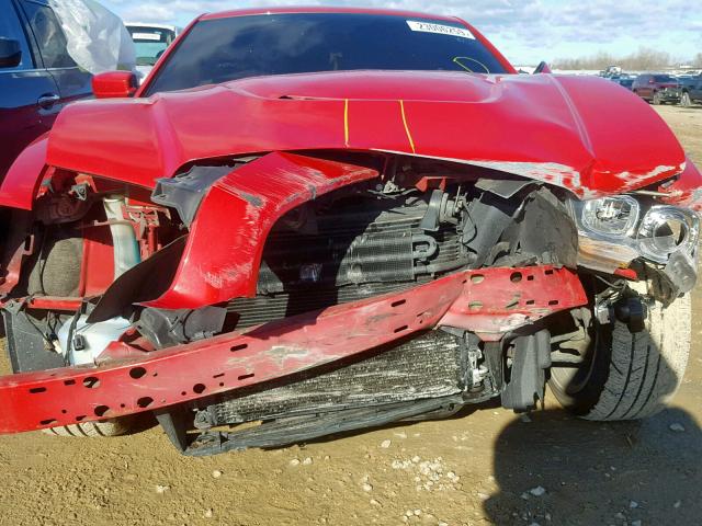 2C3CDXEJ4DH586820 - 2013 DODGE CHARGER SR RED photo 9