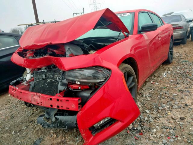 2C3CDXHG1GH188422 - 2016 DODGE CHARGER SX RED photo 2