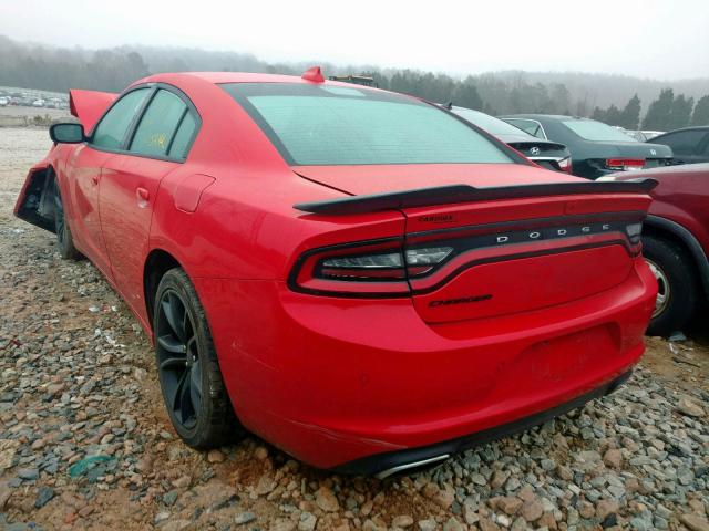 2C3CDXHG1GH188422 - 2016 DODGE CHARGER SX RED photo 3