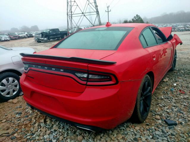 2C3CDXHG1GH188422 - 2016 DODGE CHARGER SX RED photo 4