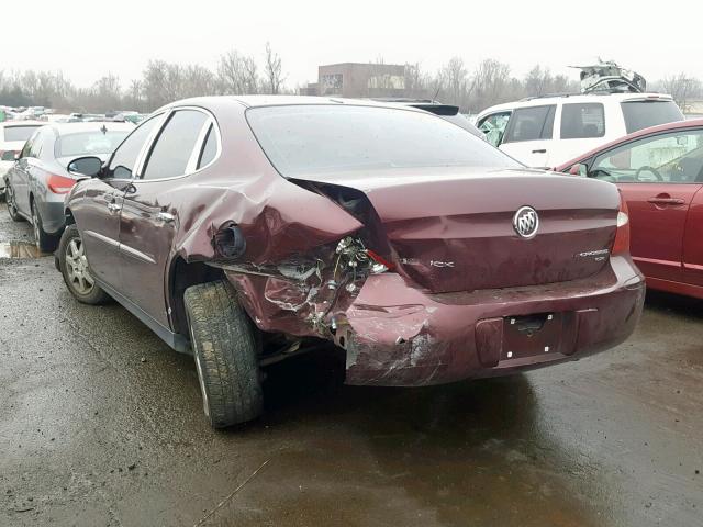 2G4WC552571104924 - 2007 BUICK LACROSSE C BURGUNDY photo 3