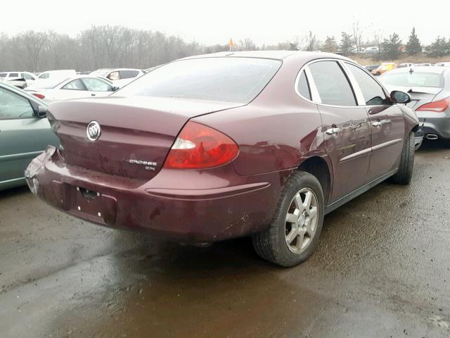 2G4WC552571104924 - 2007 BUICK LACROSSE C BURGUNDY photo 4