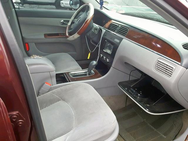 2G4WC552571104924 - 2007 BUICK LACROSSE C BURGUNDY photo 5