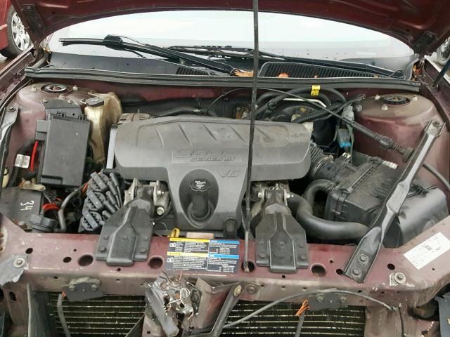 2G4WC552571104924 - 2007 BUICK LACROSSE C BURGUNDY photo 7