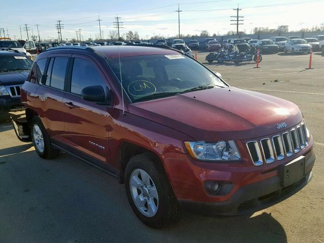 1C4NJCBAXDD169192 - 2013 JEEP COMPASS SP წითელი ფოტო 1