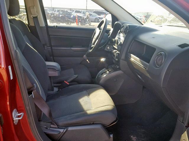 1C4NJCBAXDD169192 - 2013 JEEP COMPASS SP წითელი ფოტო 5