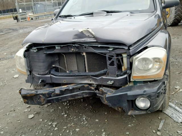 1D4HB48N74F226689 - 2004 DODGE DURANGO SL GRAY photo 9