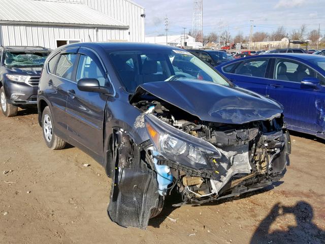 5J6RM4H34CL078358 - 2012 HONDA CR-V LX GRAY photo 1