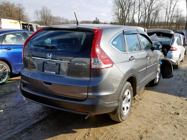 5J6RM4H34CL078358 - 2012 HONDA CR-V LX GRAY photo 4