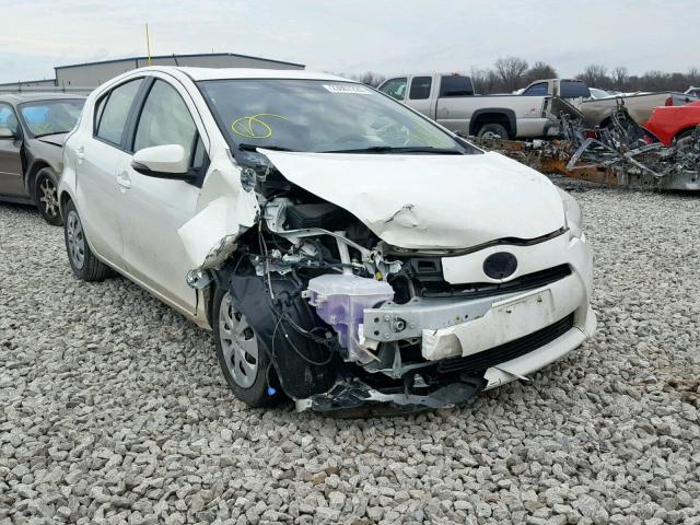 JTDKDTB34D1039891 - 2013 TOYOTA PRIUS C WHITE photo 1