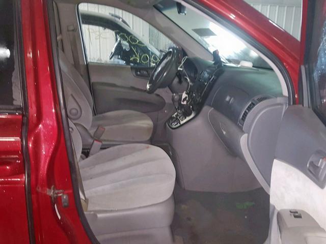 KNDMB233786222671 - 2008 KIA SEDONA EX RED photo 5