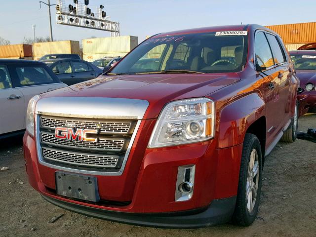 2GKALMEK7E6129787 - 2014 GMC TERRAIN SL BURGUNDY photo 2