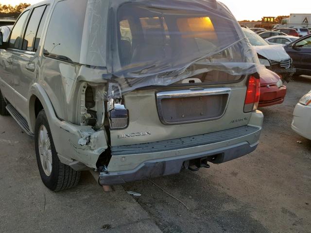 5LMEU78HX3ZJ26694 - 2003 LINCOLN AVIATOR 米色 照片 9