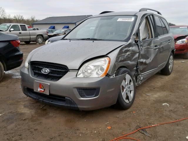 KNAFG528497221978 - 2009 KIA RONDO BASE GRAY photo 2