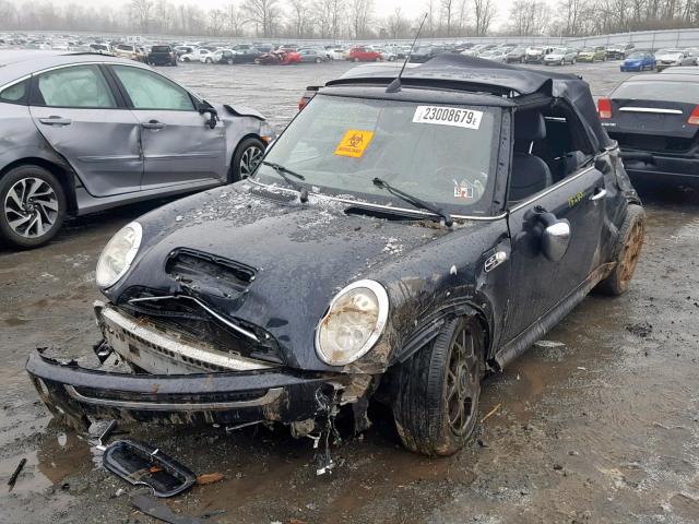 WMWRH33516TK57309 - 2006 MINI COOPER S BLACK photo 2