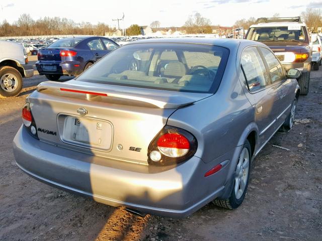 JN1CA31D0YT707996 - 2000 NISSAN MAXIMA GLE BEIGE photo 4