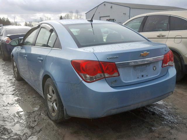 1G1PG5SC7C7185280 - 2012 CHEVROLET CRUZE LT BLUE photo 3