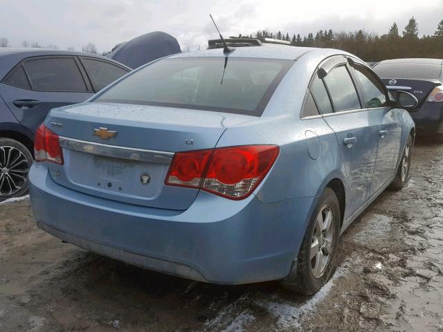 1G1PG5SC7C7185280 - 2012 CHEVROLET CRUZE LT BLUE photo 4