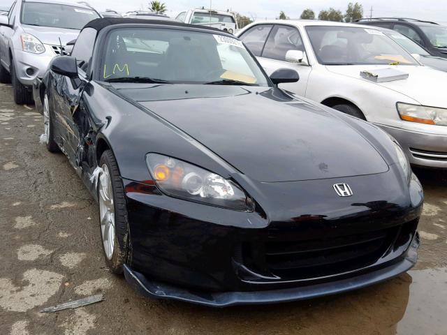 JHMAP21407S002079 - 2007 HONDA S2000 BLACK photo 1