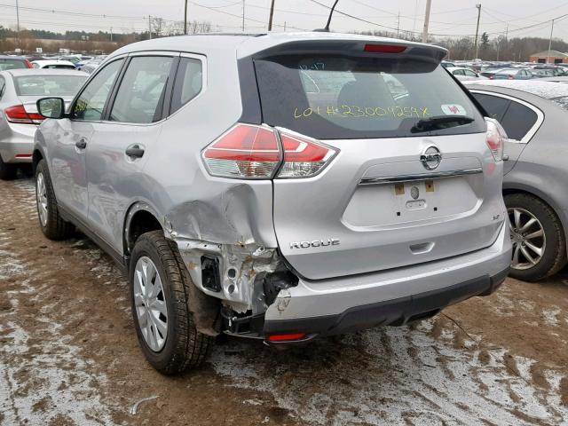 KNMAT2MV2GP700763 - 2016 NISSAN ROGUE S GRAY photo 3