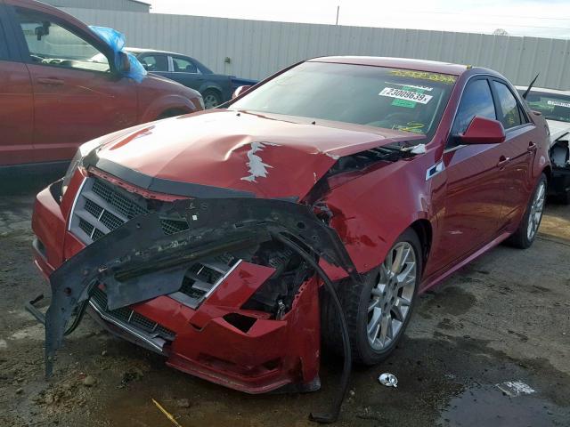 1G6DG5EY2B0109946 - 2011 CADILLAC CTS LUXURY MAROON photo 2