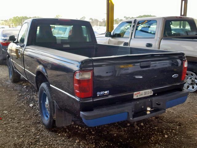 1FTYR10EX4PB10366 - 2004 FORD RANGER BLACK photo 3