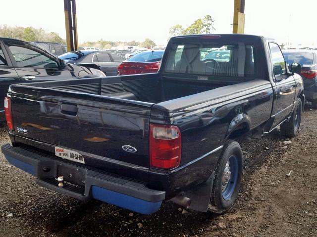 1FTYR10EX4PB10366 - 2004 FORD RANGER BLACK photo 4