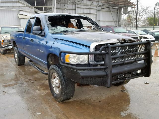 3D7KU28C14G184055 - 2004 DODGE RAM 2500 S 蓝色 照片 1
